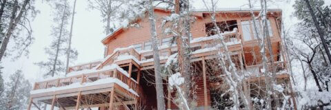 Winter Terrasse